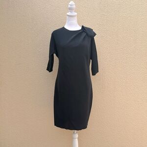 Lanvin Collection dark green half sleeve mini dress